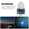 Underwater Fishing Lamp Waterproof Colorful LED Fish Luring Light Submersible Deep Drop Fish Attraction Gathering Lamp Fishing Accessories
