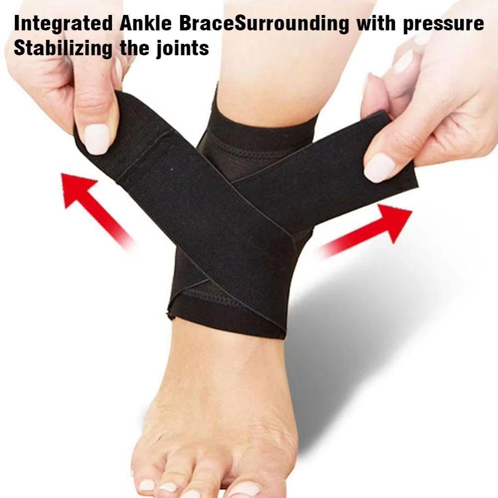 Защита сустава Фиксатор голеностопа Компрессионный бандаж для поддержки голеностопа Восстановление после травмы