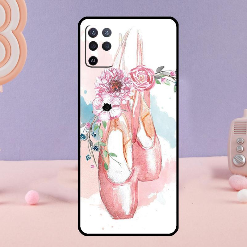 Чехол для телефона Танцовщица Балерина Для Oppo A38 A18 A58 A78 A98 A79 A40 A60 A80 A16 A76 A96 A15 A74 A94 A54 A77 A17
