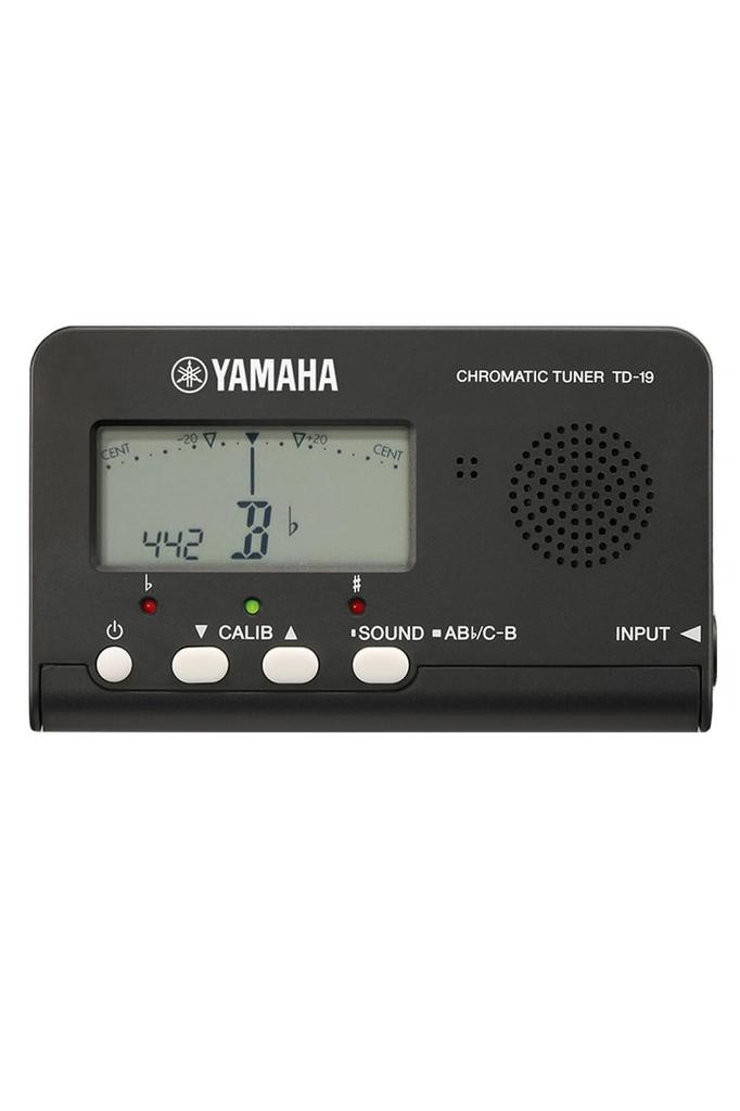 Yamaha Черный Хроматический Простой Дизайн TD-19BK Тюнер, Компактный, Высокопроизводительный,