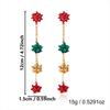 Star Christmas Dangle Earrings Wreath Christmas Drop Earrings  Women Gifts