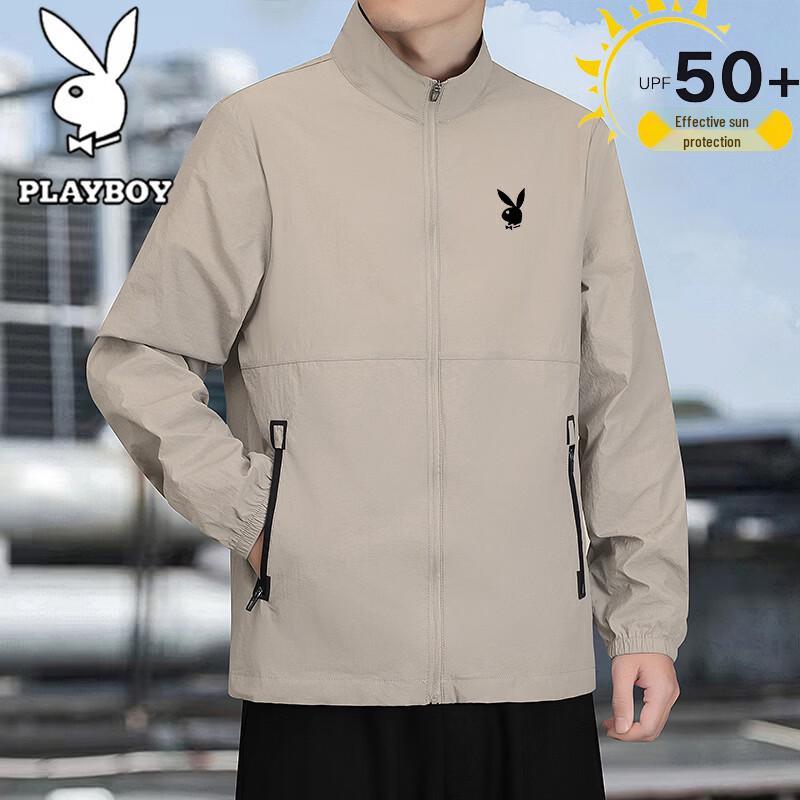 PLAYBOY Men's Spring/Autumn Casual Stand Collar Jacket