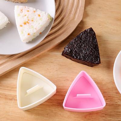 Форма для суши своими руками Онигири Рисовый шарик Пресс для еды Прозрачная треугольная форма для суши Набор для суши Кухонные принадлежности для бенто