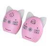 Audio Baby Monitor 2.4GHz Wireless Music 2 Way Voice Small Night Light Walkie Talkie 100?240VPink