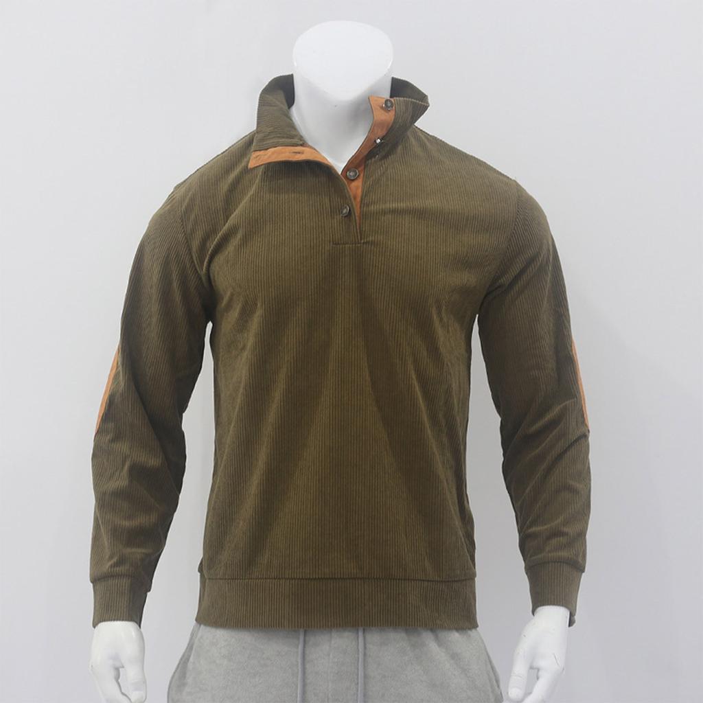 Spring And  Men's Standing Collar Sweatshirt Is Outdoor Casual Sweaters Tops