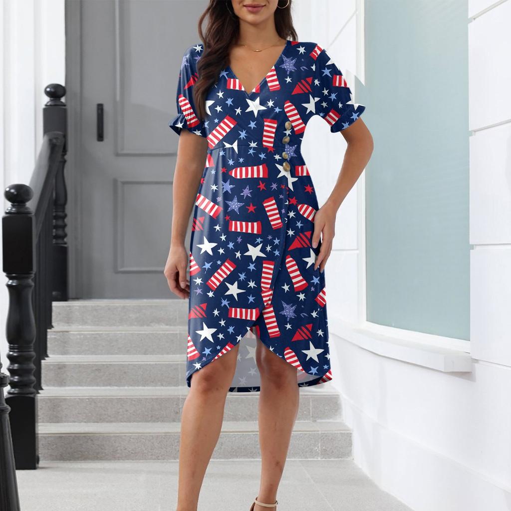 Пляжные платья для женщин, весна-лето, элегантное платье с V-образным вырезом и цветочным принтом в стиле бохо, струящееся гавайское платье макси с рюшами