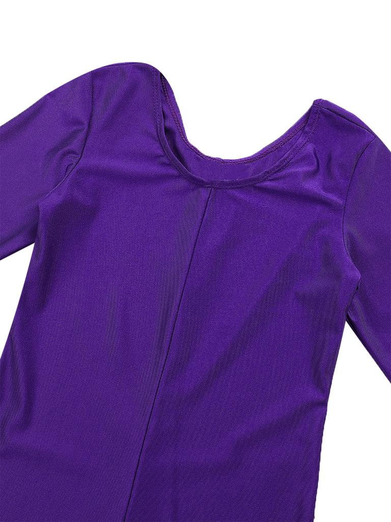 Детская стильная одежда для девочек, комбинезон с длинными рукавами для балета, танца, гимнастики, комбинезон, одежда для танцев