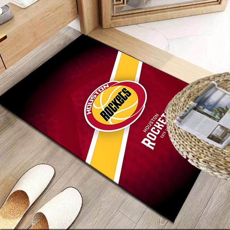 Rockets Basketball Team Carpet, Kitchen Rugs, Yoga Mat, Non-Slip Mats, Rug for Bathroom, Living Room bedroom, Camping Rugs Christmas Gift