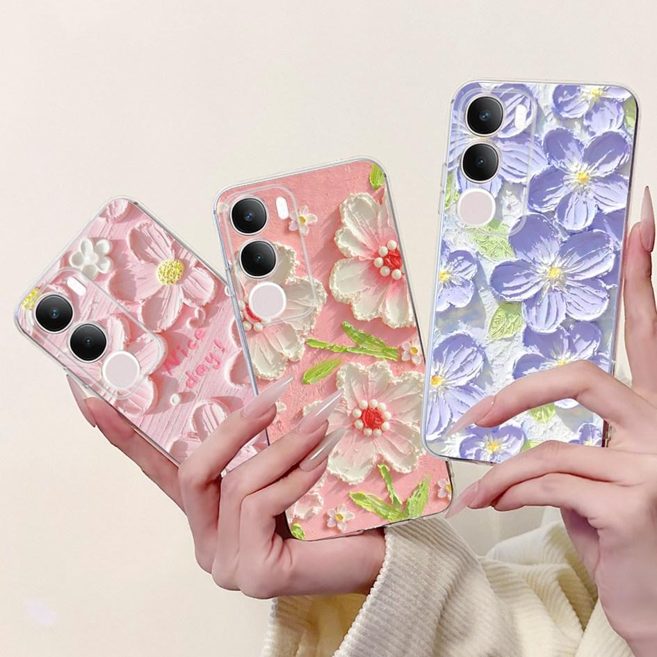 Silicone Case For Vivo Y19s V2419 Cover Lovely Cat Butterfly Cartoon Soft Back Protective Shell For Vivo Y19s 4G Y 19s TPU Coque