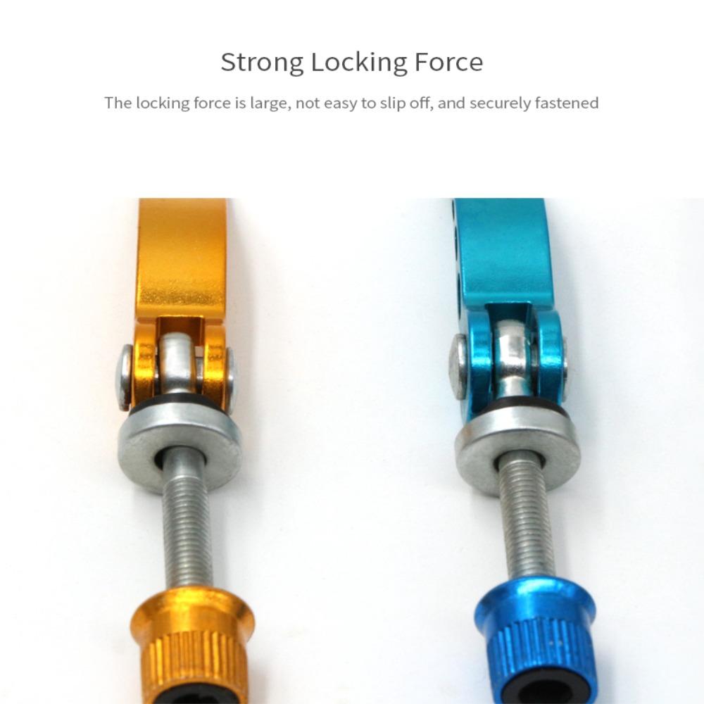 Quick Release Bike Seat Clamp Aluminum Zinc Zinc Alloy Seat Tube Clamp Quick Release Lever  Bicycle Parts