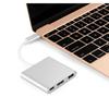 3-в-1 4K Конвертер Type-C в HDMI Алюминиевый корпус 3.0 PD Адаптер зарядки Док-станция HD USB