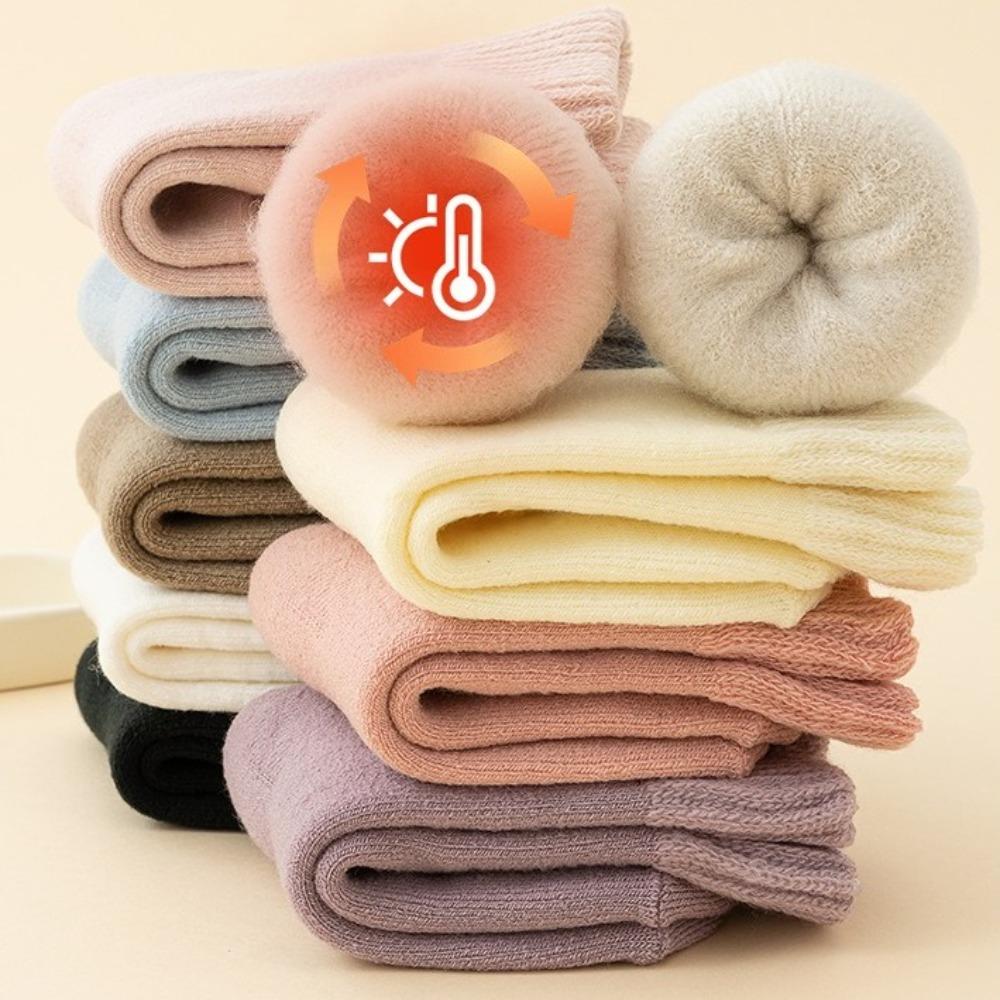 3 Pairs Super Thicker Winter Socks Children's Anklets Socks New Thermal Terry Socks  for Toddlers