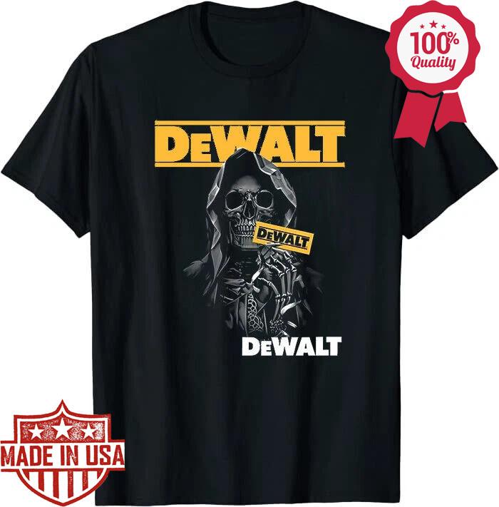 Новая футболка Dewalt Skull Classic Tee Размер S-5XL Унисекс Футболка Графическая футболка