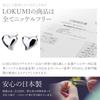 LOKUMI Сделано в 18K K18 K18 Metal Allergy Petit Heart Craft 18K Flower Heart Nickel Present Earrings, Япония, Posts, Совместимость, Серии, Женские,