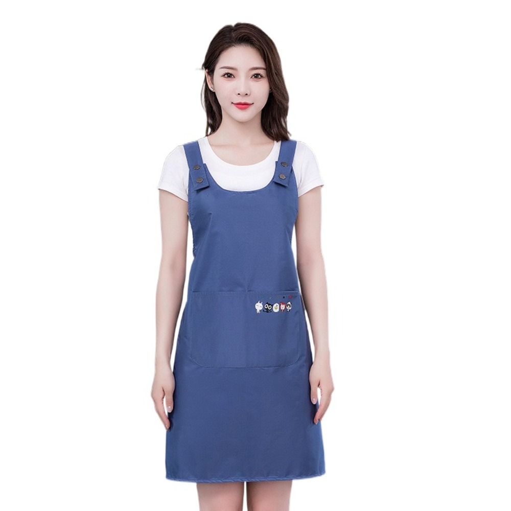 Дышащий фартук для готовки, маслостойкий, водонепроницаемый, фартук для шеф-повара, рабочая форма, стильный женский фартук