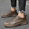 Модные мужские кожаные туфли большого размера, мягкие мокасины без застежек, нескользящие, дышащие, для вождения, весенние, для ходьбы, для офиса, для работы, мокасины мужские