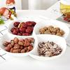 Huicheng Fan-shaped Melamine Divided Dinner Plate