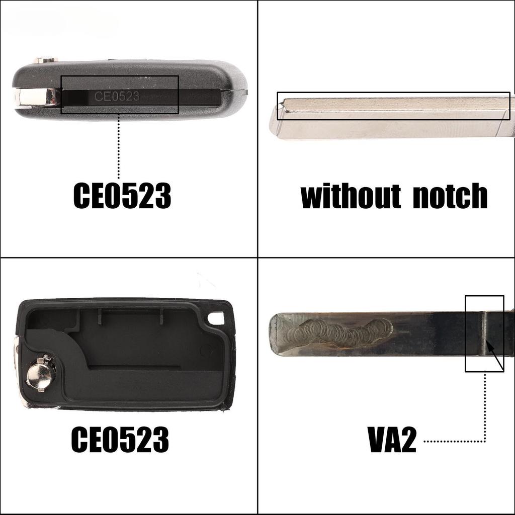 2/3 кнопки для Peugeot 207 307 308 407 607 807 для Citroen C2 C3 C4 C5 C6 чехол для автоматического дистанционного ключа Va2/Hu83 CE0523 CE0536