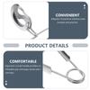 2 Pcs Stainless Steel Meal Tongs Escargot Snail Tableware Kitchen Food Serving Clip Pasta Utensils