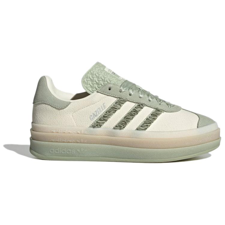 adidas Оригинальные Gazelle Удобные Модные Прочные Низкие Кроссовки Женские Кроссовки Зеленые JR8373