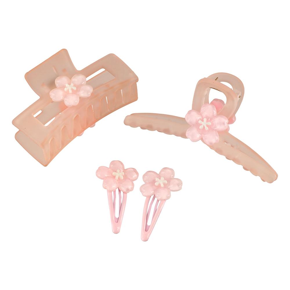 Hair Accessories Sakura Hairpin Cherry Blossom Flower Hair Claw Kawaii Flower Hair Clip Lady