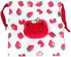 Nakajima Corporation Pickles Strawberry Boa Face Drawstring Bag 192295-24