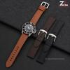 22mm Leather Watchband for Seiko for Huawei for Samsung Replacement Straps Black Brown Blue Wristband Vintage Watch Accessories