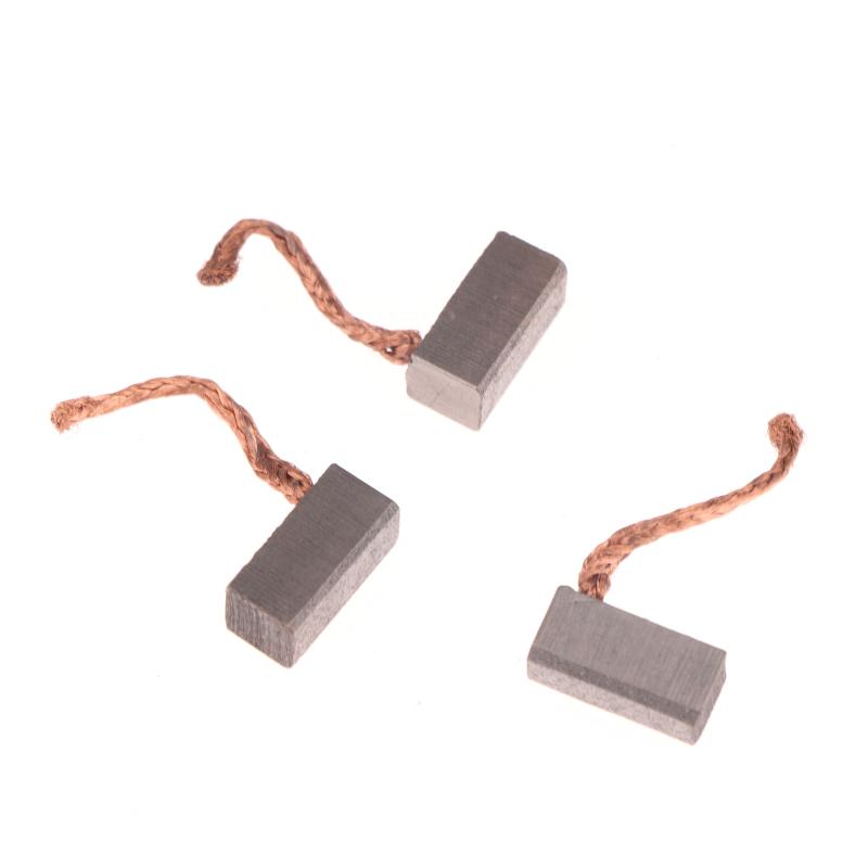 4 шт. Аксессуары для DIY 6X6X12 мм Электродвигатель Угольная щетка Электроинструмент Вентилятор воздуходувки Графитовые щетки