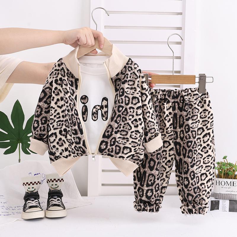 Комплект из 3 предметов с длинным рукавом для мальчиков, Детский модный комплект для возраста 0-5 лет, Осенняя детская повседневная одежда