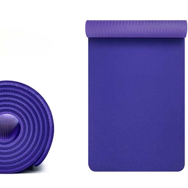 Бытовой противоскользящий и износостойкий коврик для йоги из ТПЭ. Коврики для йоги безопасны и экологически безопасны. Амортизирующий двухцветный коврик для фитнеса без запаха.