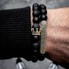New Bohemian turquoise bracelet set National turquoise love multi-layer stacked bracelet men