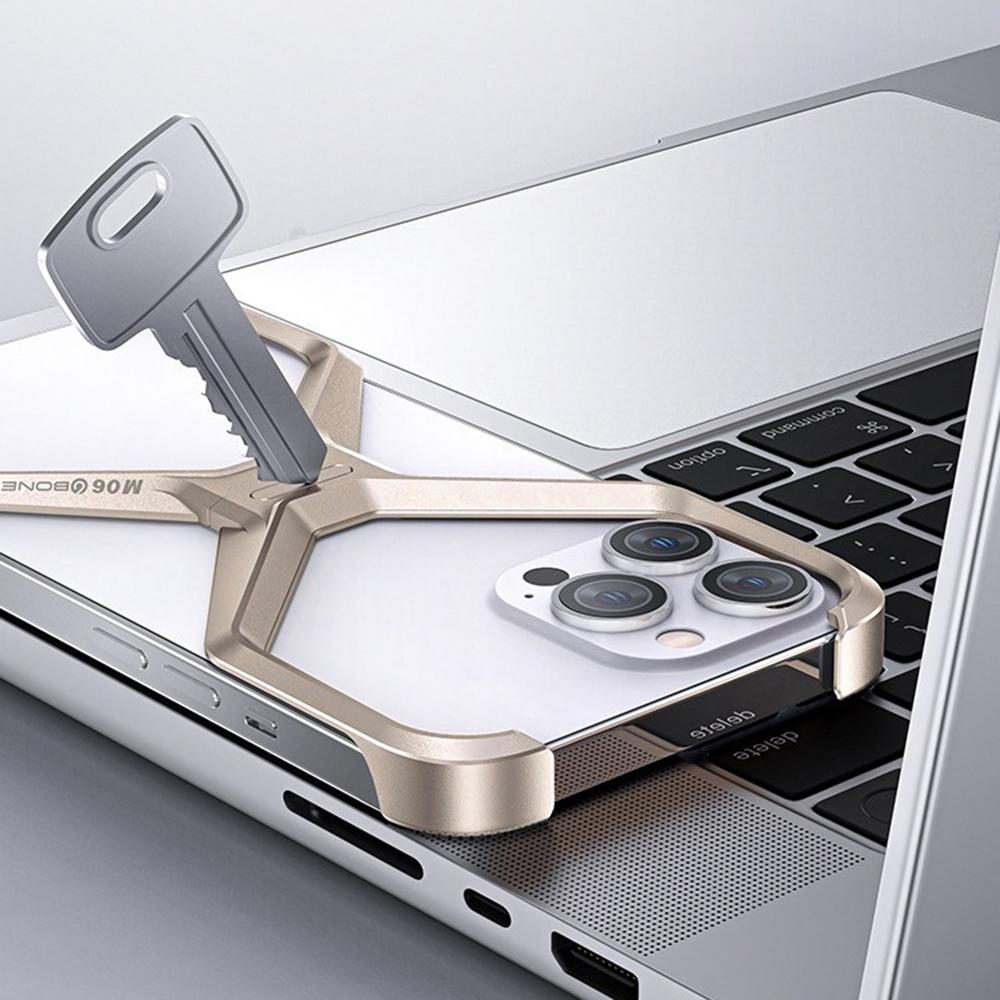 Металлический чехол для телефона iPhone 15 Pro Max X-образной формы, безрамочная X-образная задняя крышка