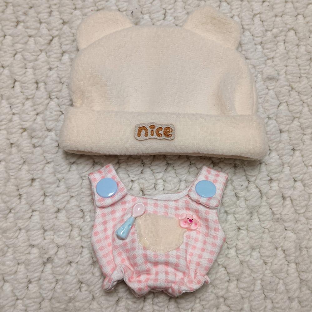 Strap Pants 10cm Cotton Doll Clothes Bear Hat Doll Dress Up Set Children's Gift
