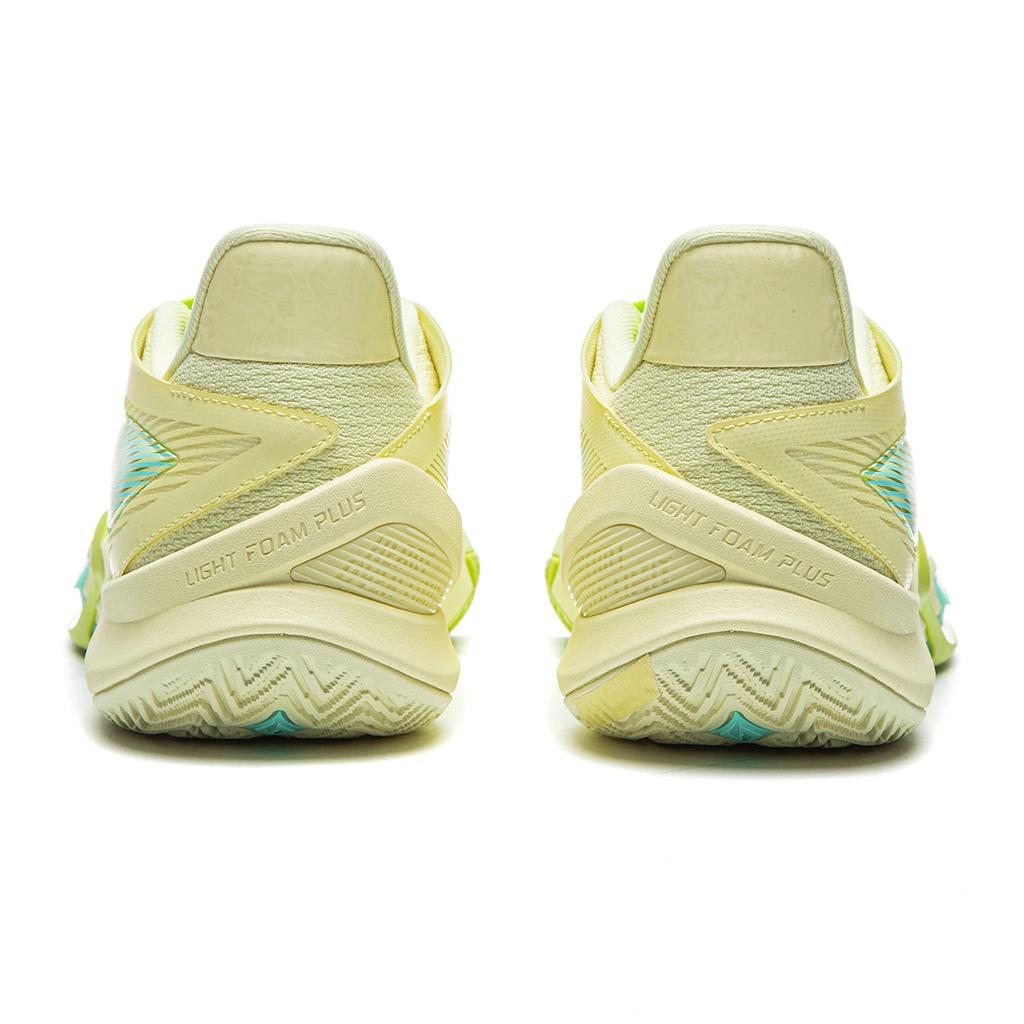 Мужские кроссовки Li-Ning Flash Freeze 3 V2 Баскетбольные кроссовки Мужские низкие Бледно-желтый/Цифровой зеленый