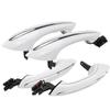 4X Outer Outside Exterior Comfort Access White Door Handle Set For BMW 5 6 7 Series F07 F10 F11 F06 F12 F13 F01 F02 51217231931