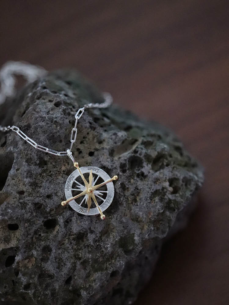 Elyona Life Cardinal Compass Necklace - Small