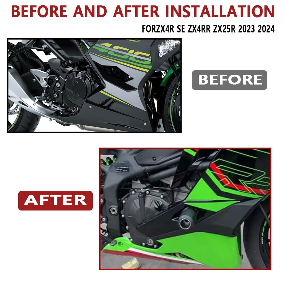 HJSYYDS FOR NINJA ZX4R SE ZX4RR ZX25R 2023 2024 Accessories Engine Protection Frame Slider