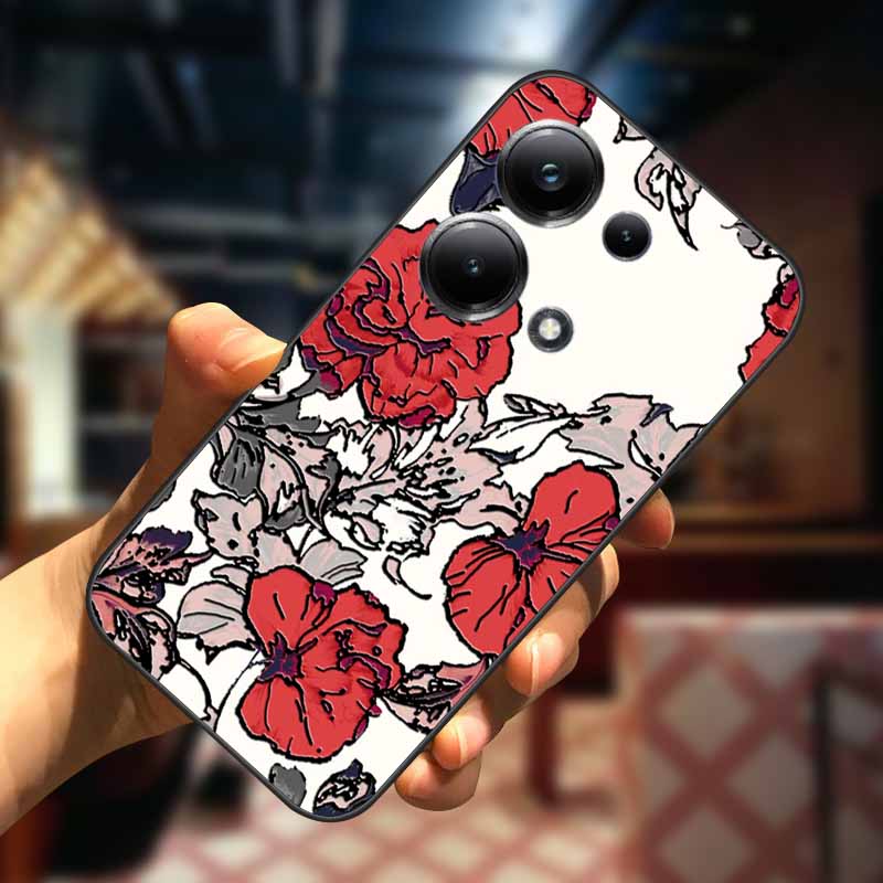 Чехол для Xiaomi Redmi Note 13 13pro 5G, 3D тиснение с цветами, мягкий силиконовый чехол-обложка для Redmi Note 13 pro Plus, чехлы с рисунком совы