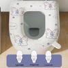 Водонепроницаемая мультяшная подушка для сиденья унитаза - Универсальная, Моющаяся, Милая, Клейкая накладка на все сезоны