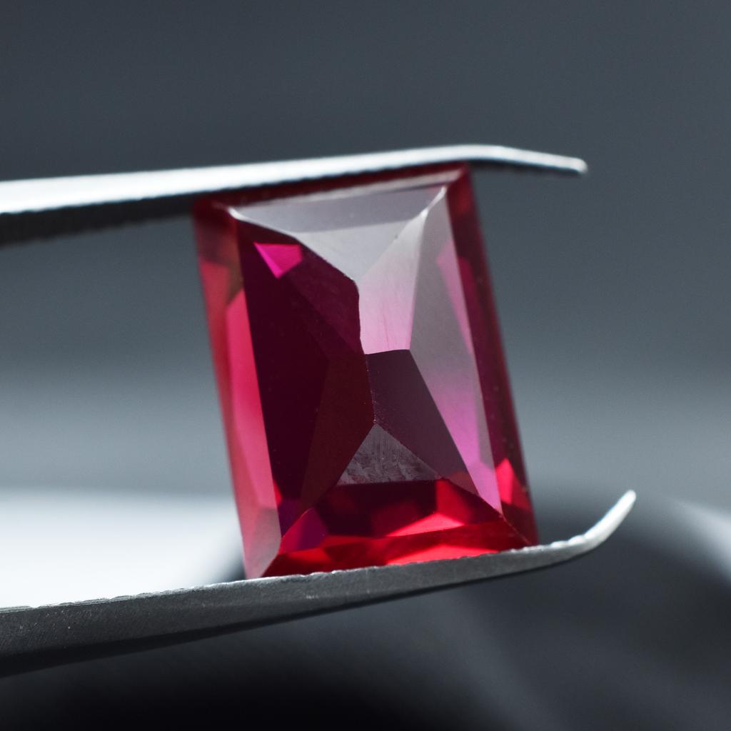 Natural Red Ruby 9.45ct Emerald Cut Certified Loose Gemstone