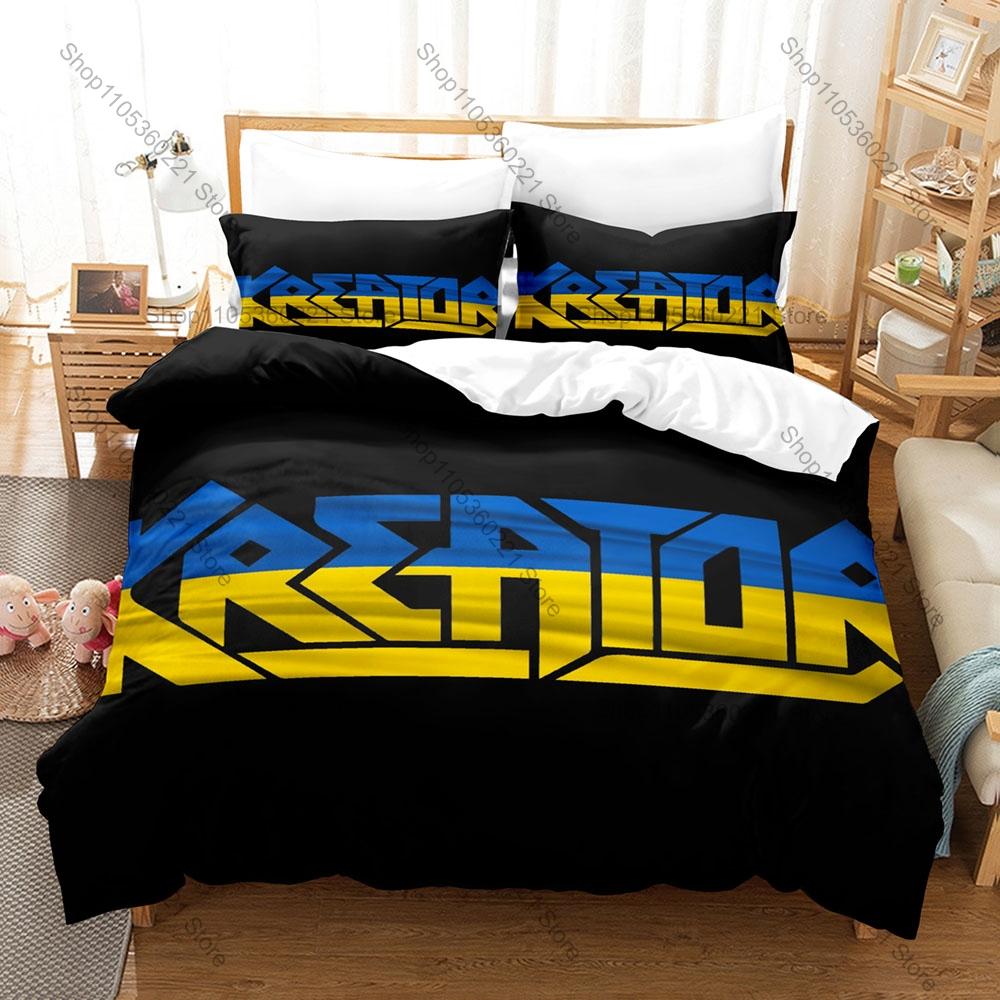 Kreator Pioneering German Thrash Band Classic Retro Album Art Heavy Rock Bedding Duvet Cover + 2 Pillowcases Underground