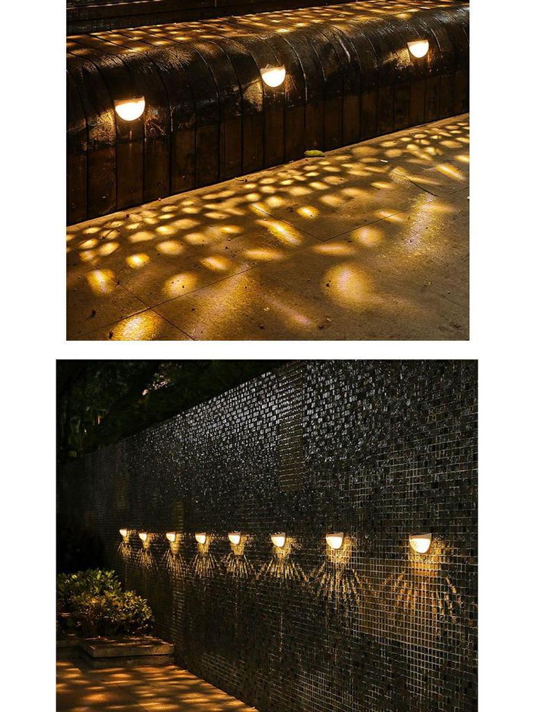 Solar Waterproof Outdoor Lights – Automatic Dusk On for Garden, Lawn, Wall, and Fence Decoration.