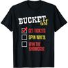 Bucket List Get Tickets Spin The Wheel Win Game Show Gift T-Shirt
