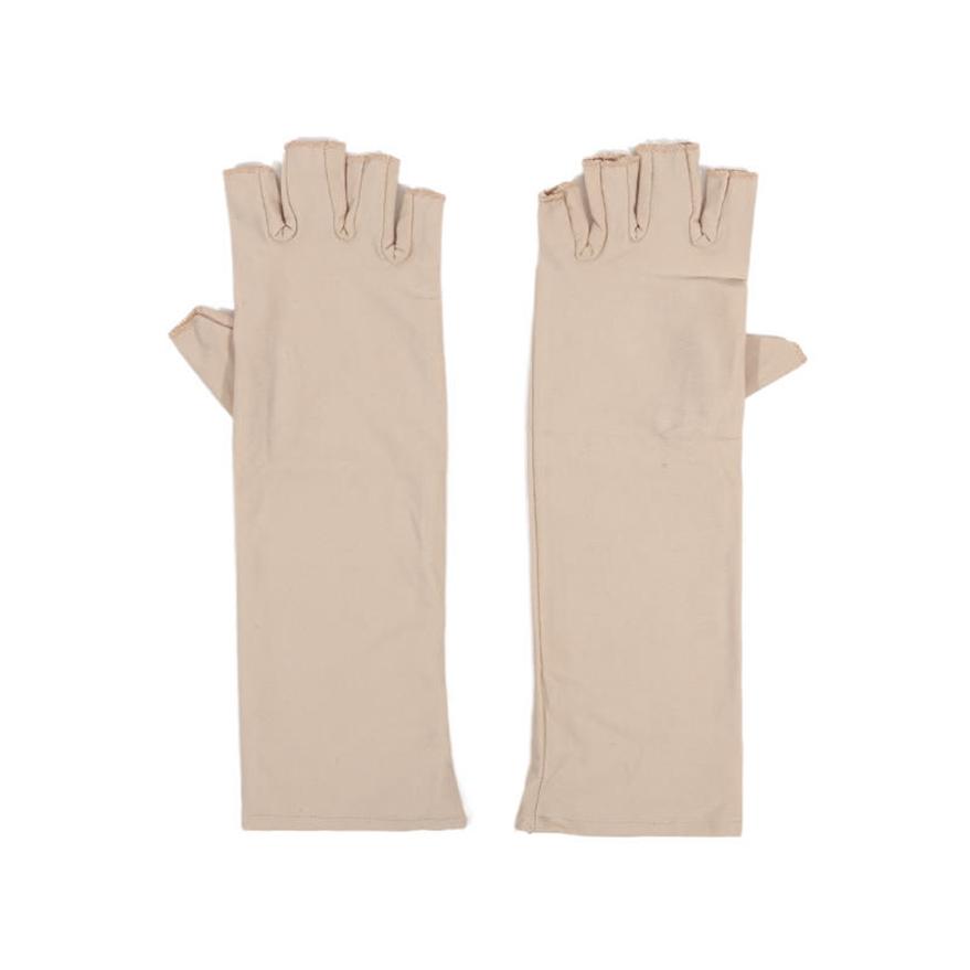 1 пара, женские и мужские летние перчатки с защитой от ультрафиолета и полупальцами, дышащие эластичные перчатки для пеших прогулок, вождения, езды на велосипеде