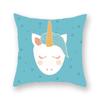 Чехол для подушки с принтом единорога, украшение для вечеринки, украшение на день рождения, наволочка из персиковой кожи