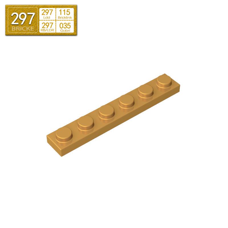 BRICKE 1x6 Thin Plate for Lego 3666 Compatibility – Loose MOC Building Blocks