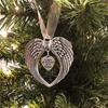 Angel Wings Round Photo Christmas Ornament - Practical Home Decor for Festive Celebrations and Memorable Moments Creativity