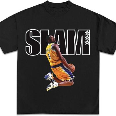 Коллекция графических футболок Kobe SLAM Футболка премиального качества из тяжелого трикотажа для баскетбола для взрослых и детей