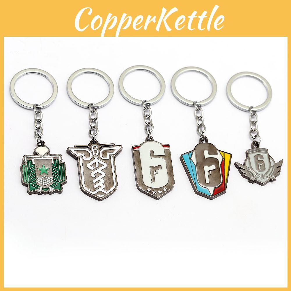 Ps4game Tom Clancys Rainbow Six Siege Logo Metal Pendant Keychain Gifts Men For