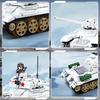 Non-Toxic 518Pcs T34-85 Medium Tank Building Blocks Ww2 Heavy Tank Chariot Soldier Figures Model Bricks Set Educational Toys Gifts For Kid